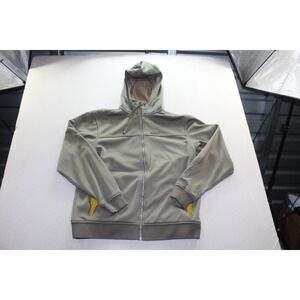 Sims Snowboarding Jacket Mens Large Gray Long Sleeve Full Zip Attached Hood